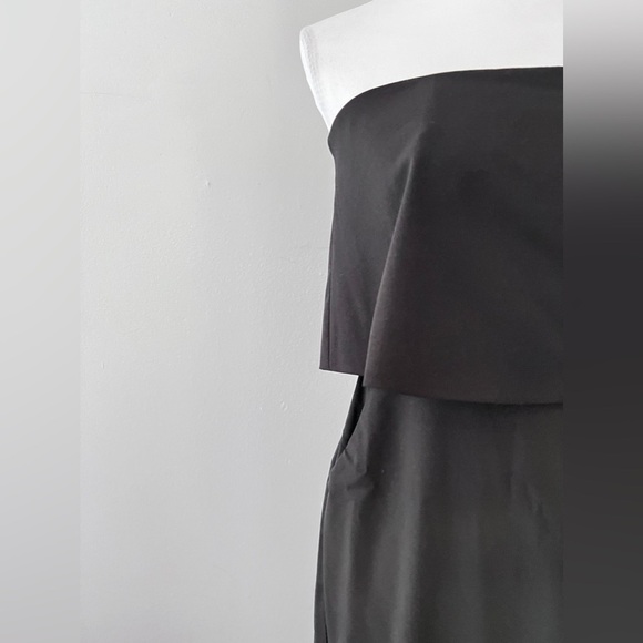 Lulu’s Lots of Love Strapless Dress LBD Black Medium NWT - Picture 4 of 14